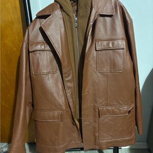 Men's Brown Leather Jacket